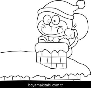 Noel boyama sayfası – eğitici aktivite, yaratıcılık