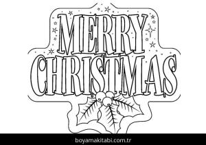 Noel boyama sayfası – kolay boyama, eğitici aktivite