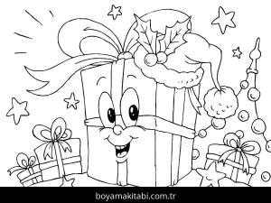 Noel boyama sayfası – eğitici aktivite, yaratıcılık