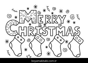 Noel boyama sayfası – yaratıcılığı geliştirir, keyifli zaman