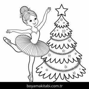 Noel boyama sayfası – eğitici aktivite, yaratıcılık