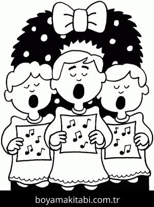 Noel boyama sayfası – boyama çalışması, yaratıcılığı geliştirir