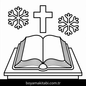 Noel boyama sayfası – keyifli zaman, renkli çizimler