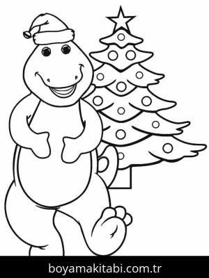 Noel boyama sayfası – sevimli karakter, sanatsal çalışma