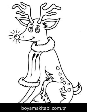 Noel boyama sayfası – PDF indir, sevimli karakter