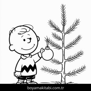 Noel boyama sayfası – eğlenceli etkinlik, el becerilerini geliştirir