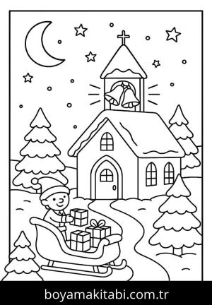 Noel boyama sayfası,  coloring page, , 
