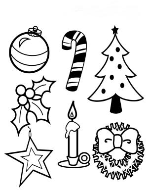 Noel boyama sayfası,  coloring page, Noel Sembolleri, 