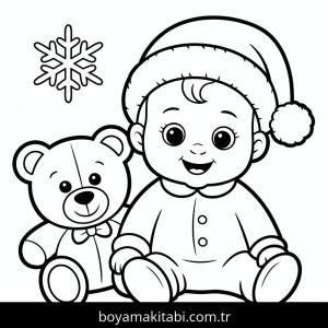 Noel boyama sayfası – boyama etkinliği, çocuk aktivitesi