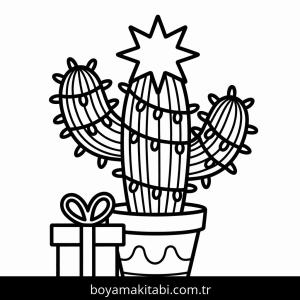 Noel boyama sayfası – sanatsal çalışma, çocuklar için