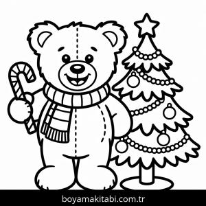 Noel boyama sayfası – eğitici aktivite, yaratıcılık