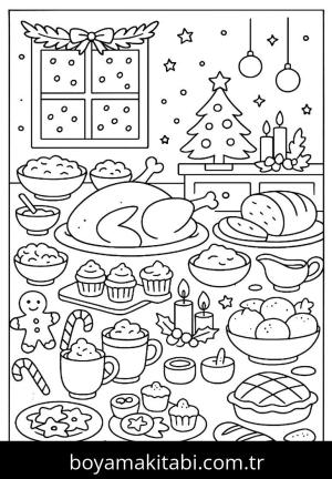 Noel boyama sayfası,  coloring page, , 