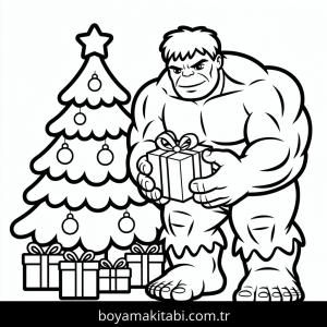 Noel boyama sayfası – boyama etkinliği, çocuk aktivitesi