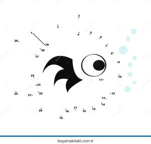 Noktaları Birleştirme boyama sayfası – çocuk aktivitesi, PDF indir