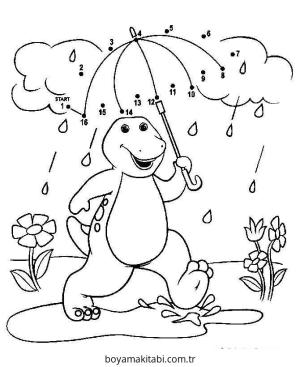 Noktaları Birleştirme boyama sayfası – basit çizim, kolay boyama