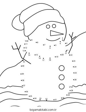 Noktaları Birleştirme boyama sayfası – renkli çizimler, okul öncesi