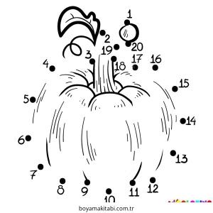 Noktaları Birleştirme Boyama Sayfaları