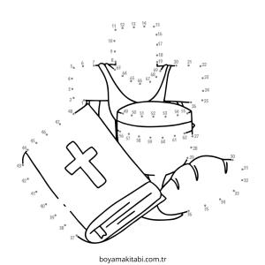 Noktaları Birleştirme boyama sayfası – yaratıcılığı geliştirir, keyifli zaman