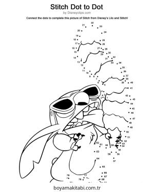 Noktaları Birleştirme boyama sayfası – yaratıcılık, eğlenceli etkinlik