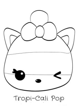 Num Noms boyama sayfası,  coloring page, Tropi-Cali Pop, 