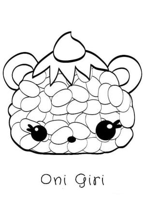 Num Noms boyama sayfası,  coloring page, Oni Giri, 