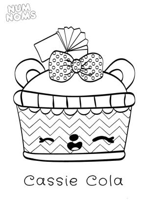 Num Noms boyama sayfası,  coloring page, Cassie Kola, 