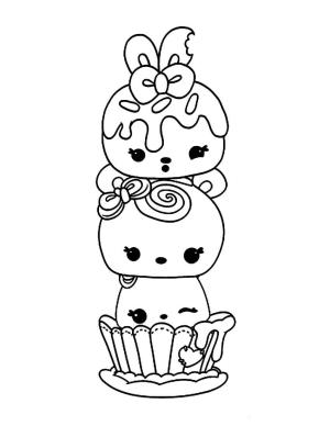 Num Noms boyama sayfası,  coloring page, Üç Num Noms, 