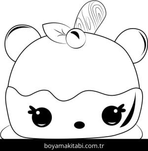 Num Noms boyama sayfası – çizgi film temalı, basit çizim