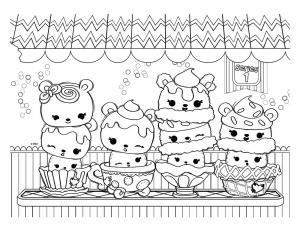 Num Noms boyama sayfası,  coloring page, Num Noms Ekibi, 