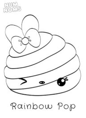 Num Noms boyama sayfası,  coloring page, Gökkuşağı Pop, 