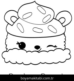 Num Noms boyama sayfası – çizgi film temalı, basit çizim