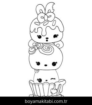 Num Noms boyama sayfası – sanatsal çalışma, çocuklar için