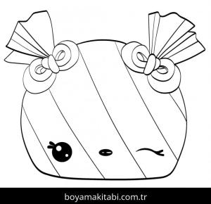 Num Noms boyama sayfası – basit çizim, kolay boyama