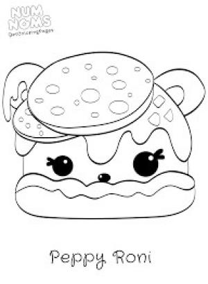 Num Noms boyama sayfası,  coloring page, Peppy Rony, 