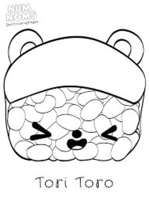 Num Noms boyama sayfası,  coloring page, Tori Toro, 