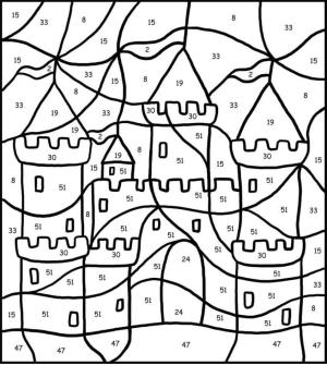 Numaraya Göre boyama sayfası,  coloring page, Baykuş Cadı Numarası, 