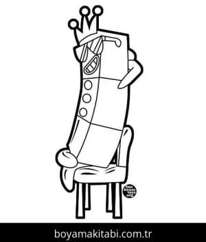 Numberblocks boyama sayfası – okul öncesi, evde etkinlik