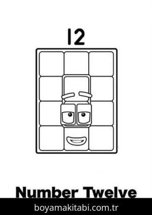 Numberblocks boyama sayfası – yaratıcılığı geliştirir, keyifli zaman