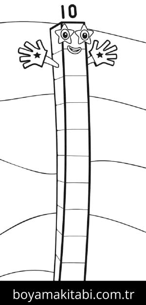 Numberblocks boyama sayfası – yaratıcılık, eğlenceli etkinlik