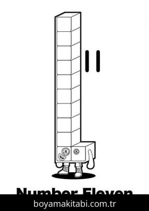 Numberblocks boyama sayfası – boyama etkinliği, çocuk aktivitesi