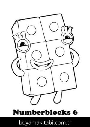Numberblocks boyama sayfası – boyama etkinliği, çocuk aktivitesi