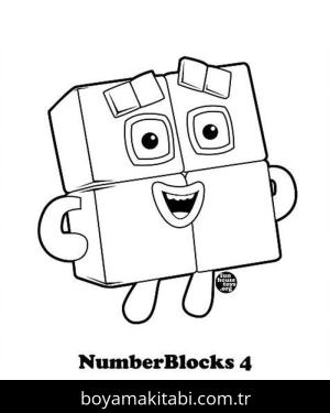 Numberblocks boyama sayfası – evde etkinlik, ücretsiz yazdır