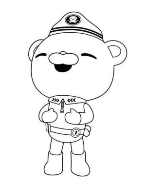 Octonauts boyama sayfası,  coloring page, Mutlu Kaptan Barnacles, 