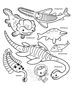 Octonauts boyama sayfası,  coloring page, Octonauts Okyanus Yaratıkları, 