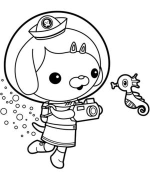 Octonauts boyama sayfası,  coloring page, Denizatı ile Dashi, 