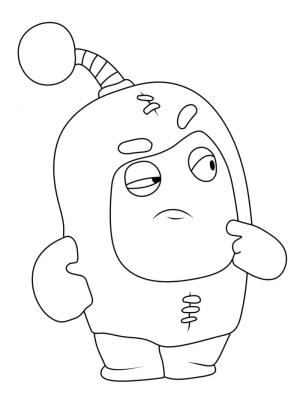 Oddbods boyama sayfası,  coloring page, Jeff Oddbods Ücretsiz, 