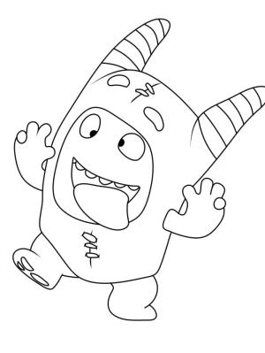 Oddbods boyama sayfası,  coloring page, Komik Pogo Oddbod’lar, 