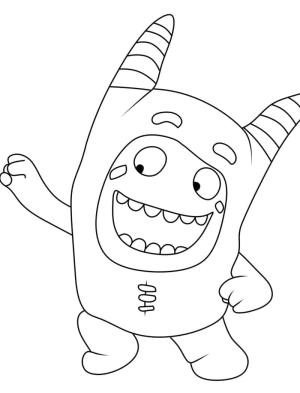 Oddbods boyama sayfası,  coloring page, Oddbods Pogo Ücretsiz, 