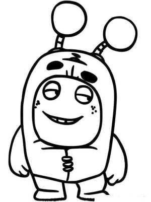 Oddbods boyama sayfası,  coloring page, Oddbods’ta kayganlık, 