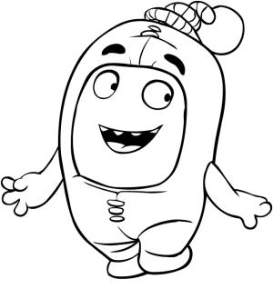 Oddbods boyama sayfası,  coloring page, Newt Of Oddbods, 